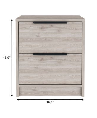 Stylish Rectangular One Drawer Nightstand with Wood Top for Small Spaces