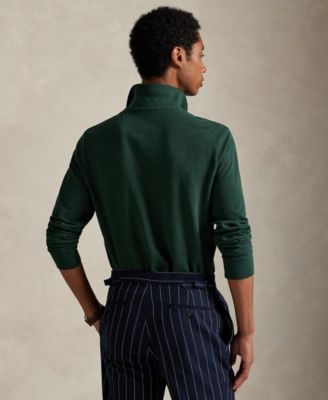 Men's Classic Fit Long Sleeve Mesh Polo