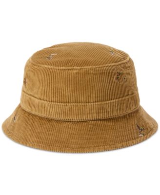 Men's Duck-Embroidered Corduroy Bucket Hat
