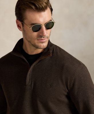 Men's Big & Tall Houndstooth Luxury Jersey Pullover