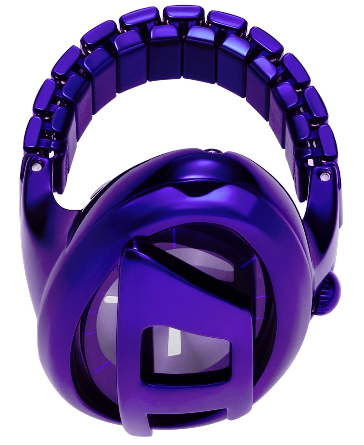 Diesel D-era Purple Stainless Steel Ring Watch In Purple