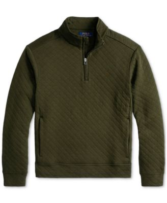 Men's Quilted Double-Knit Jersey Pullover