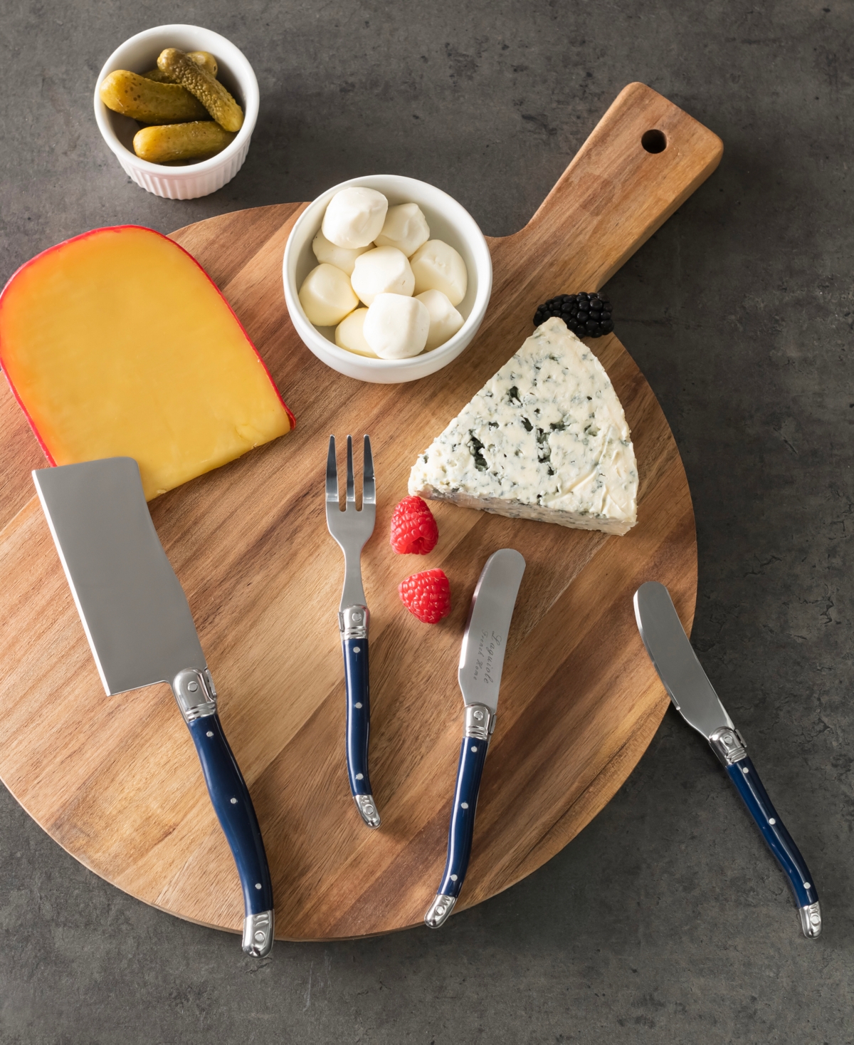 French Home Laguiole Ultimate 11-pc. Charcuterie Set In Blue