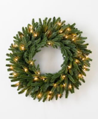 Balsam 26" Hill Fraser Fir Pre-Lit Wreath