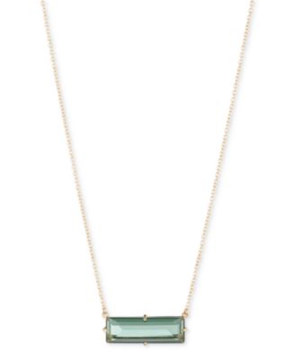 Lauren Ralph Lauren - Baguette Stone Pendant Necklace, 16" + 3" extender