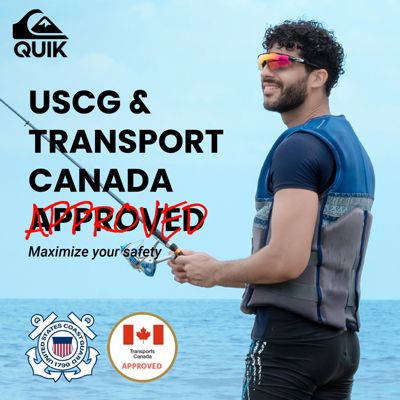 Quiksilver Men's Life Vest, USCG & Transport Canada Approved PFD Life Jacket
