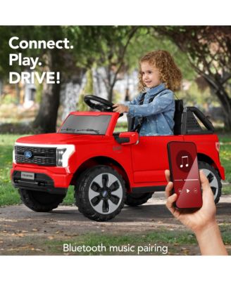 Kids 12V Ride On Car Officially Licensed Ford Lightning Truck w/ Remote, LED Lights
