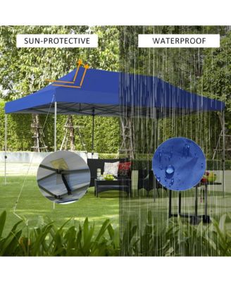 10'x20' Pop up Canopy Tent Folding Heavy Duty Sun Shelter Adjustable W/Bag