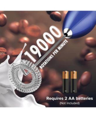 Milk Frother Battery Operated Foam Maker For Coffee With Stainless Steel Stand