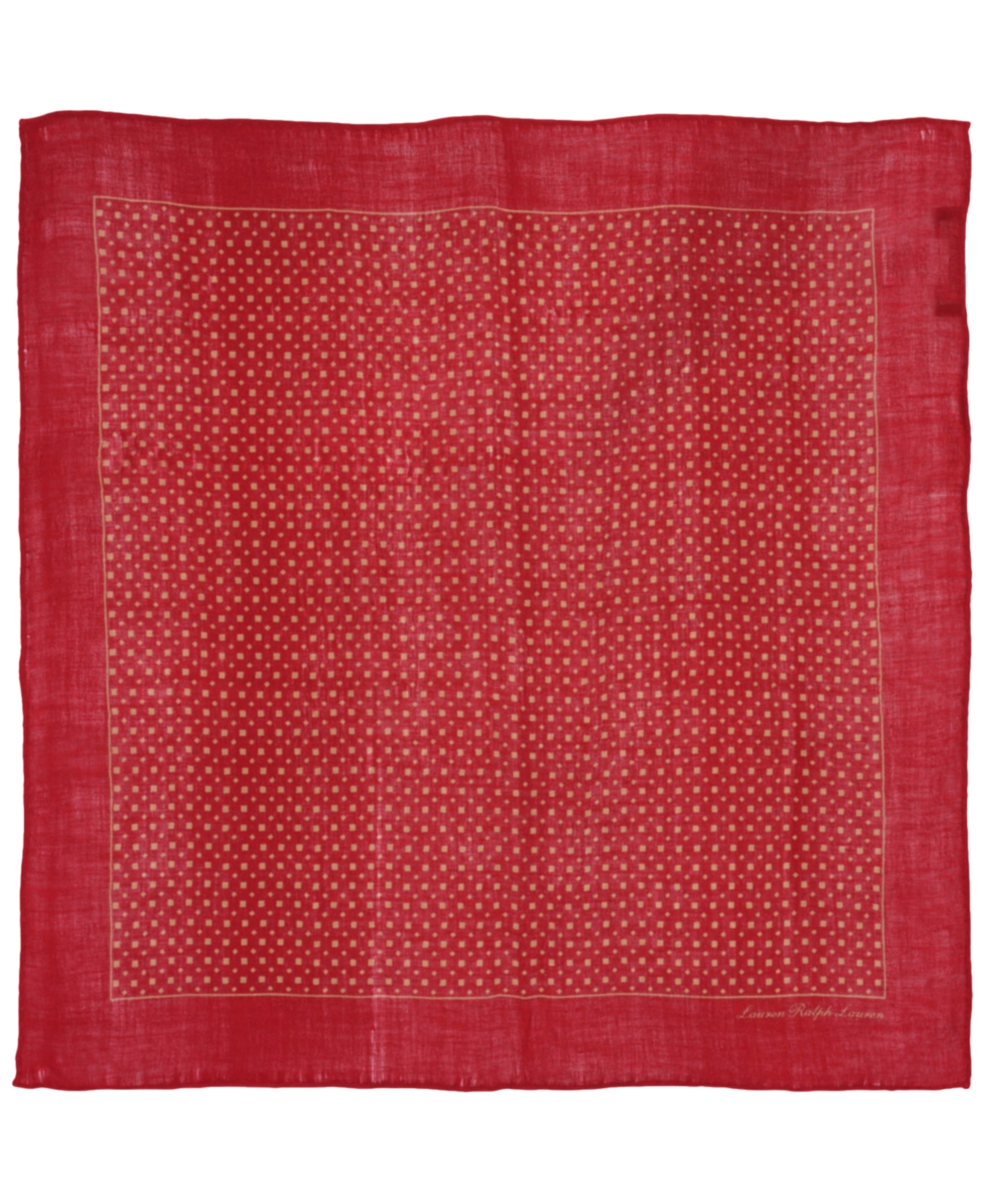 Geo Square Scarf - Madison red