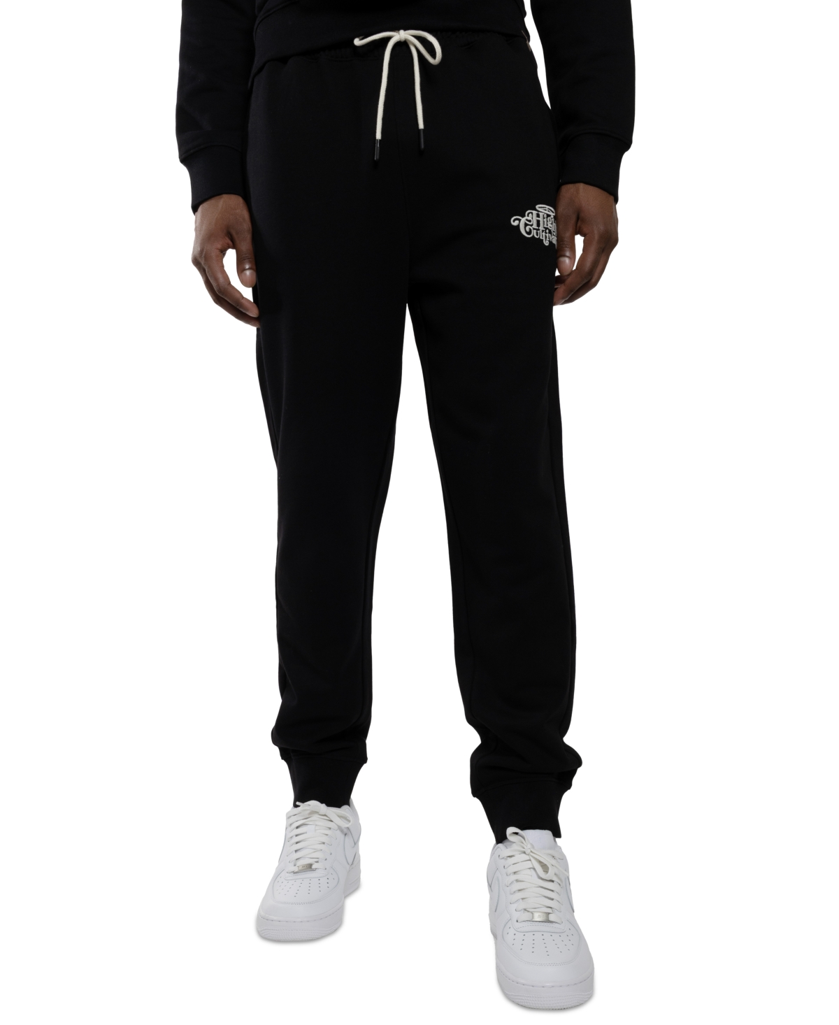 All Good Things Are Welcome Here Men's Highly Cultivated Joggers In Black