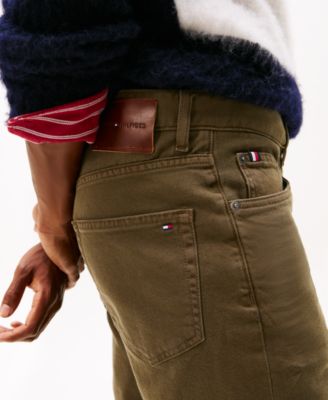 Men's Straight-Fit Denton Garment Dyed Denim Pants 