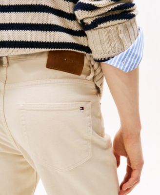 Men's Straight-Fit Denton Garment Dyed Denim Pants 