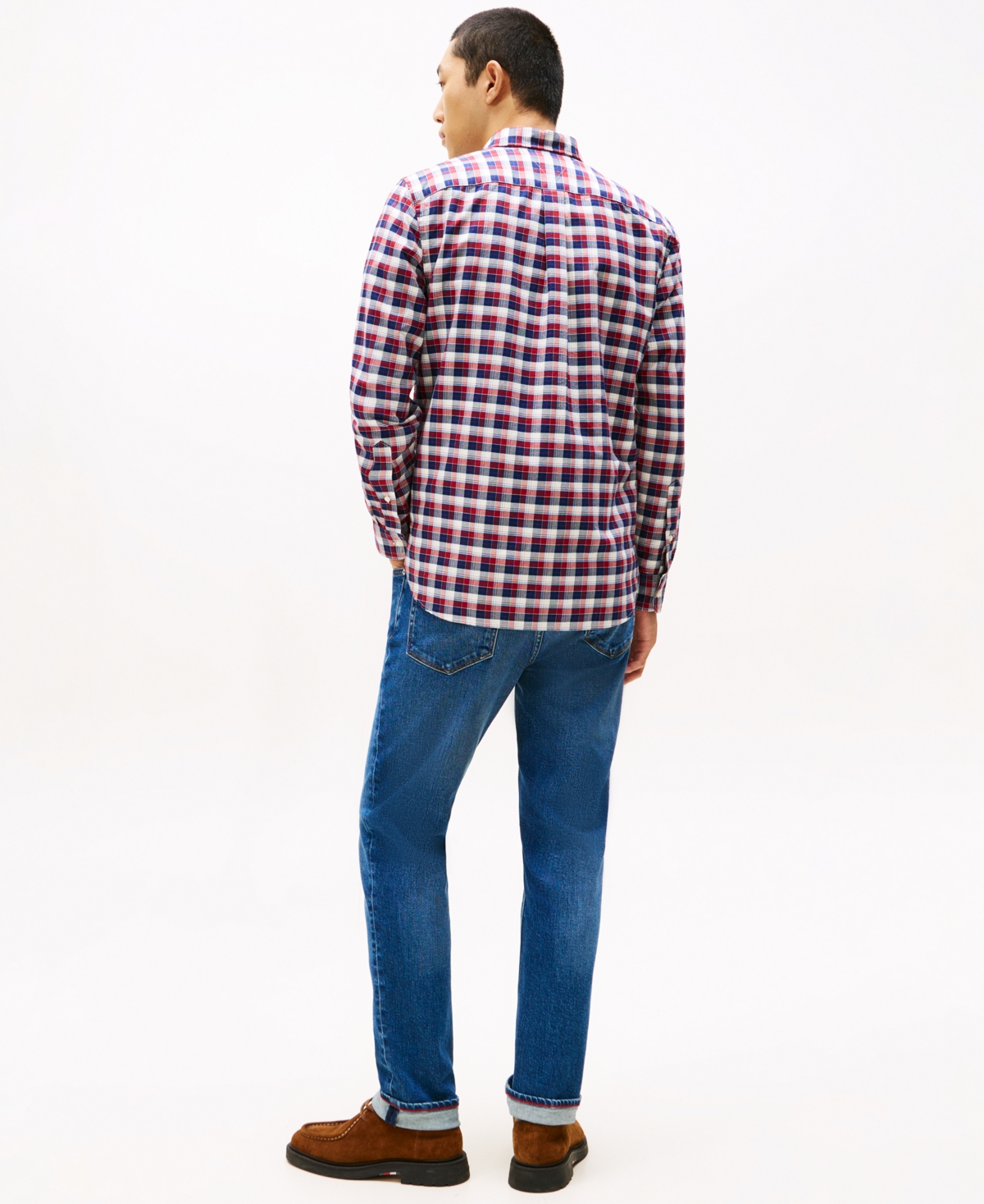 Tommy Hilfiger Men's Heritage Oxford Tartan Long Sleeve Shirt In Multi