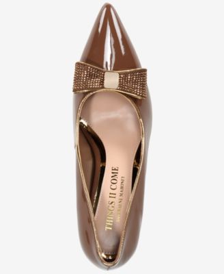 Women's Soho Luxurious Crystal Double Bow Pumps
