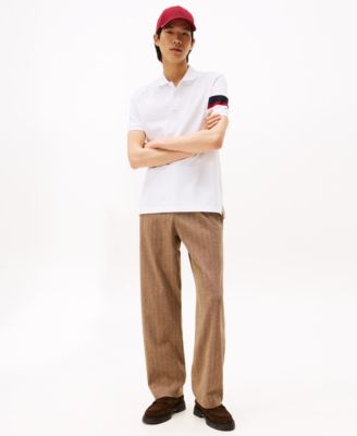 Men's Regular-Fit Stripe Sleeve Polo Shirt