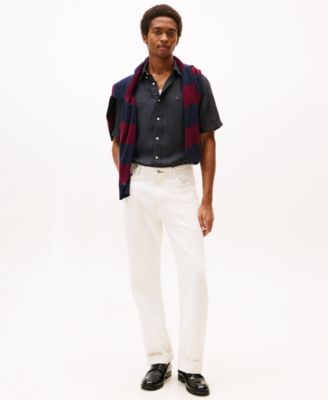 Men's Regular-Fit Linen Short-Sleeve Shirt