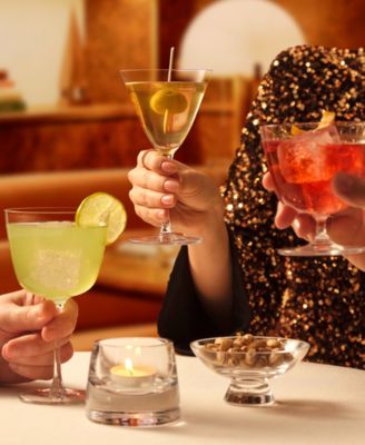 Bar Giani Long Stem Cocktail Glass, Set of 2