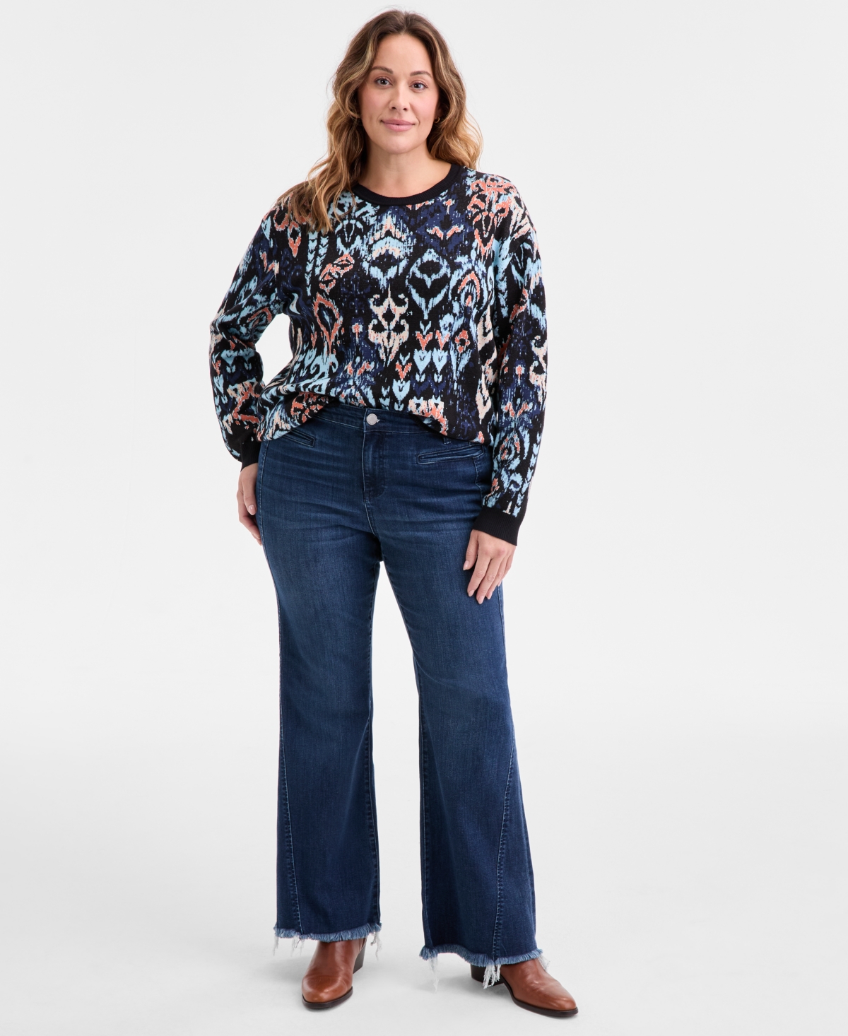 Liverpool Los Angeles Trendy Plus Size Hannah Welt-pocket Bootcut Jeans