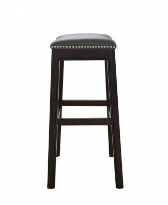 Backless Counter Height Bar Stool with  Seat and Wood Frame