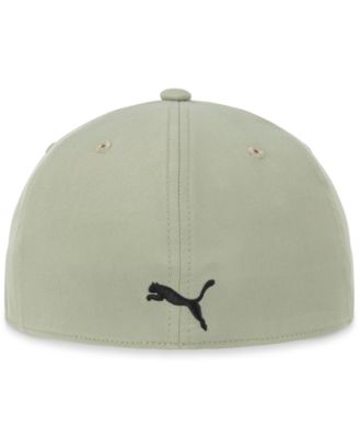Men's Alloy Solid Color Cat Logo Stretch Fit Cap