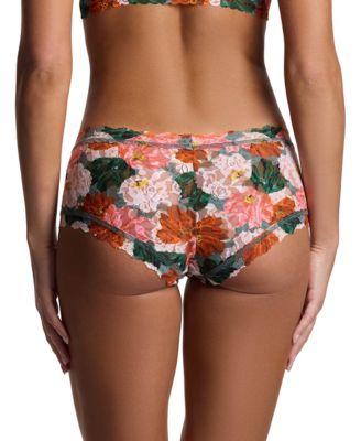 Women's Printed Signature Lace Boyshort
