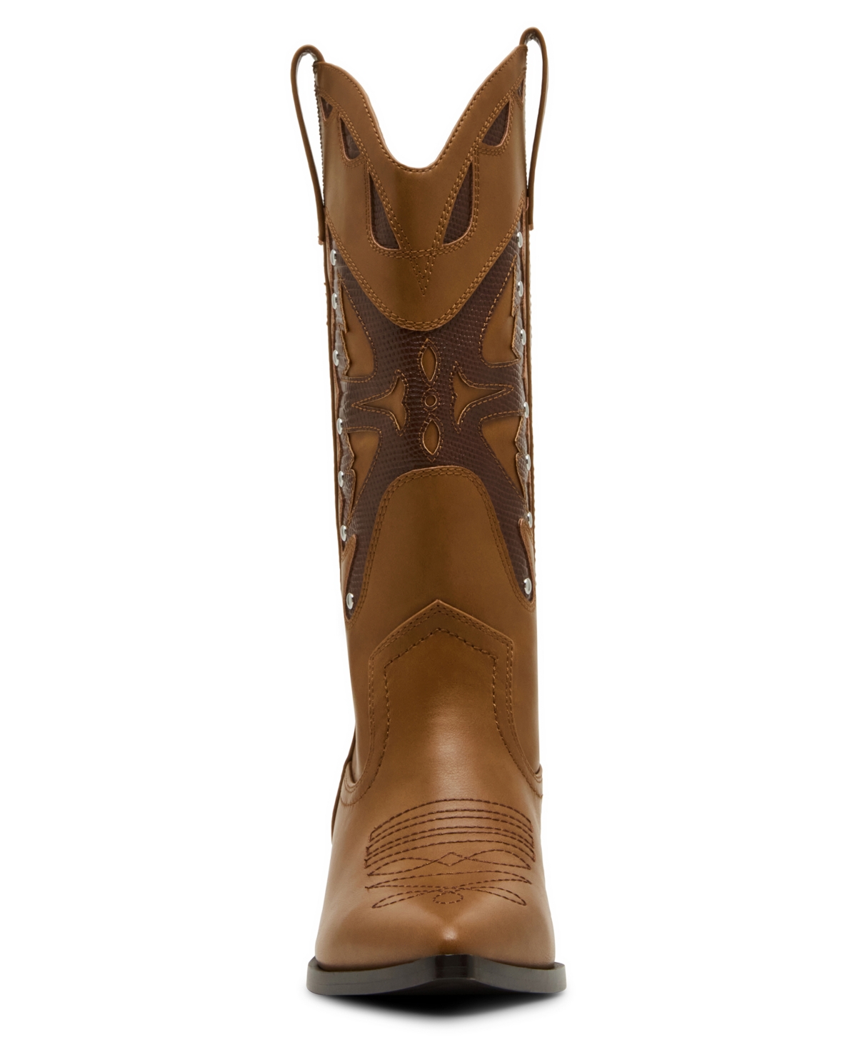 Madden Girl Women's Saloonn Novelty Cowboy Boots In Brown