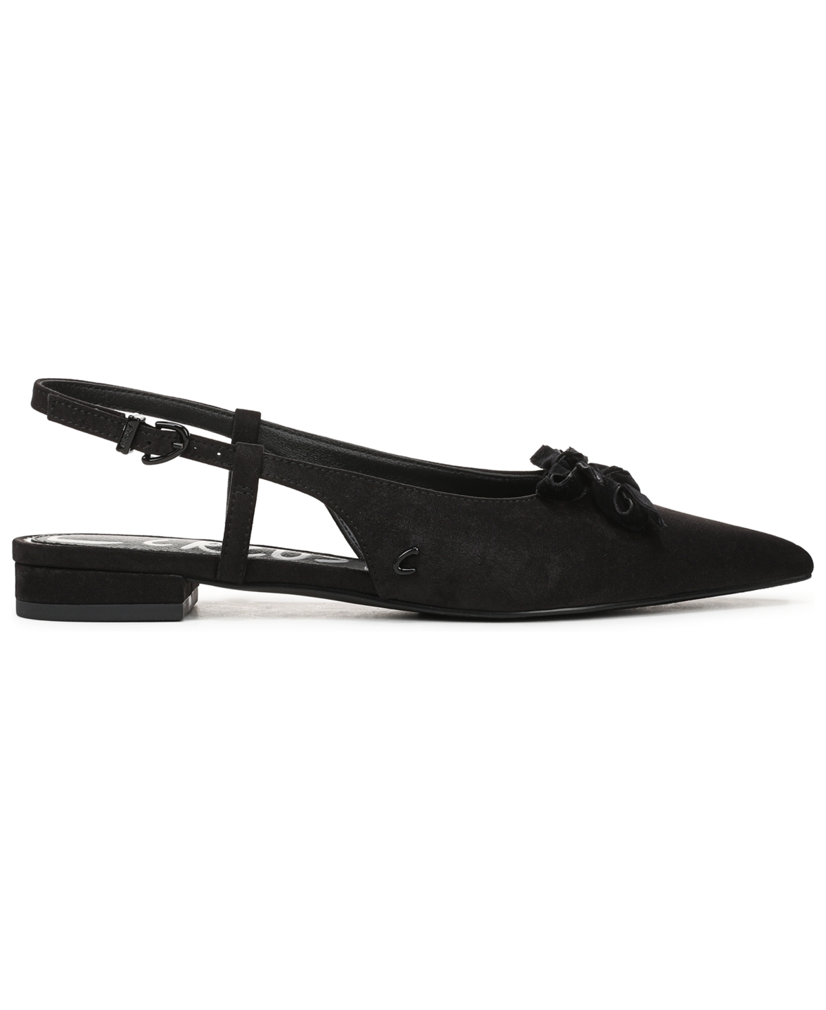 Circus Ny By Sam Edelman Delanie Pointed Toe Slingback Flat In Black