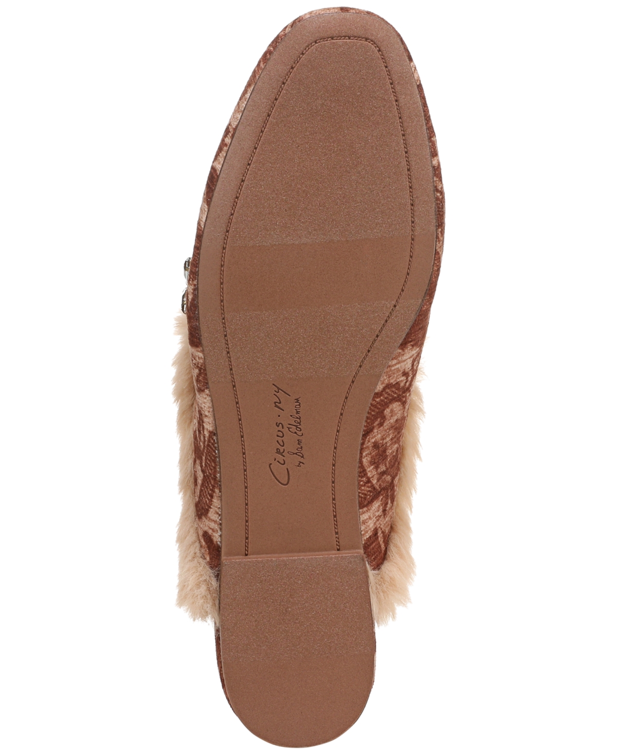 Circus Ny By Sam Edelman Tillie Faux Fur Trim Mule In Brown