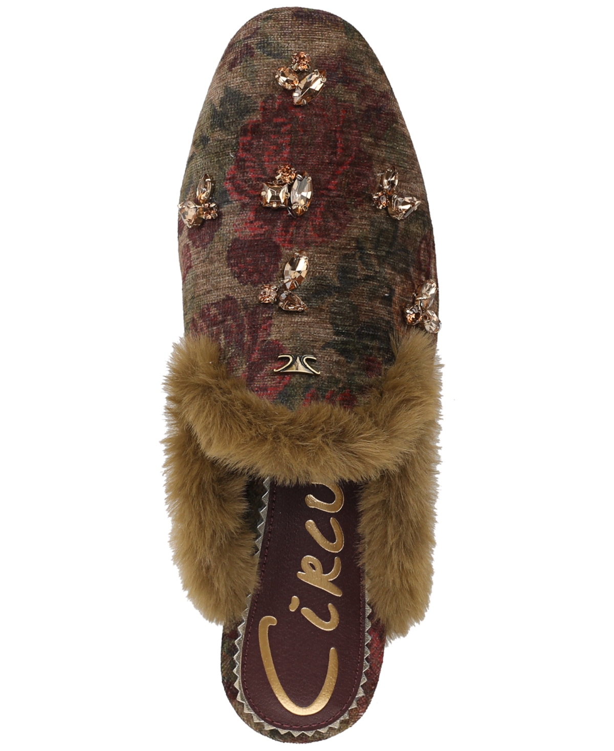 Circus Ny By Sam Edelman Tillie Faux Fur Trim Mule In Brown