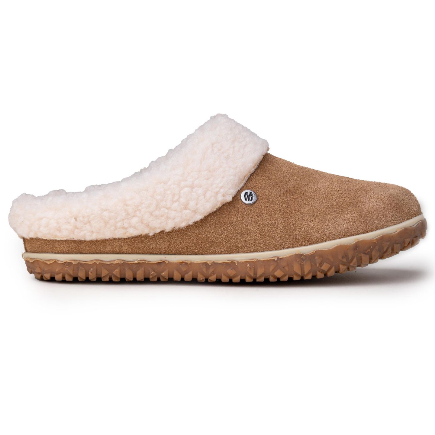 Женские тапочки Minnetonka Spruce Suede Berber Lined Slippers, цвет: Коричный — фото 5