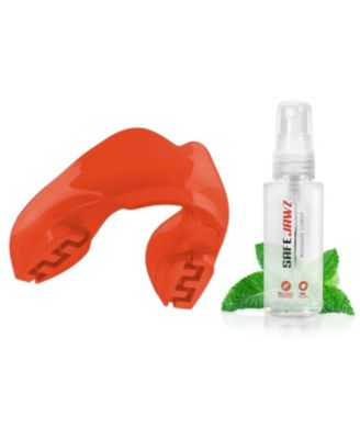 ORTHO Sports Mouth Guard for Braces with Case and Disinfectant Spray Bundle Kit for Basketball, Football, MMA, Hockey, Wrestling
