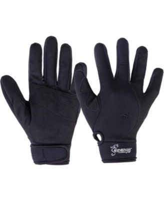Abyss 1.5mm Mesh Reef Water Sports Gloves with Amara Leather Palm - Yellow / L