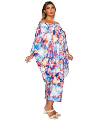 Plus Size Halle Off Shoulder Taper Hem Dress