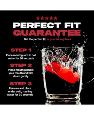 INTRO Slim Fit Sports Mouth Guard with Case for Football, Basketball, MMA, Hockey, Lacrosse, Wrestling - Adult 12+ Years - YELLOW