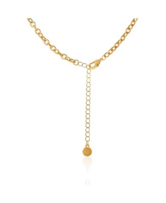 Heart Charm Chunky Chain Necklace