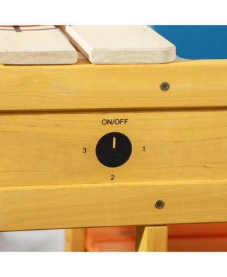 Mud Kitchen Outdoor Kitchen Playset for Kids Wooden with Realistic Play Kitchen Toys, Faucet and Sink, Storage Shelves