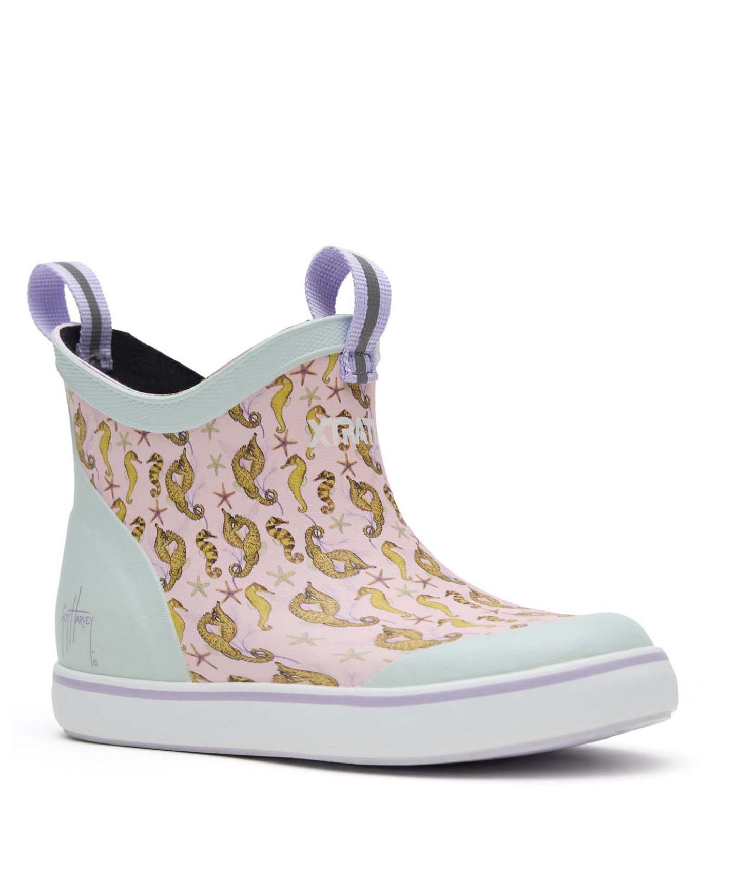 Детские ботинки XTRATUF Ankle Deck Boot Guy Harvey, цвет: Розовый — фото 6