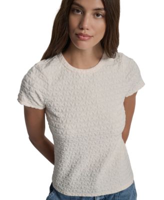 Women's Jacquard Logo Crewneck T-Shirt