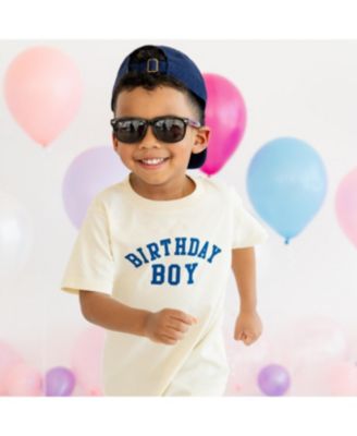 Baby Boys Birthday Varsity Short Sleeve T-Shirt