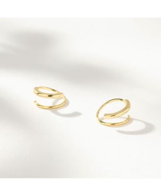 14k Gold-Plated Seeing Double Earrings
