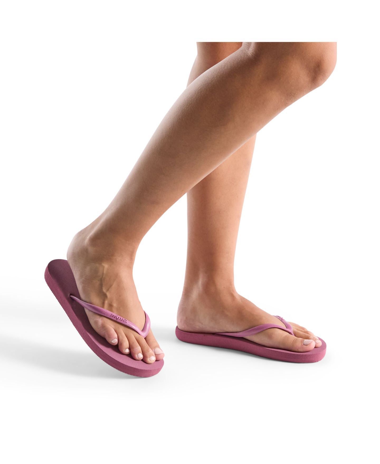 Женские сандалии Feelgoodz Slimz Core Premium Rubber Flip-Flop Thong, цвет: Яркий фиолетовый — фото 3