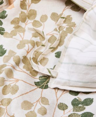 Alder Leaves 3-Pc. Duvet Set, Full/Queen, Macy's Exclusive