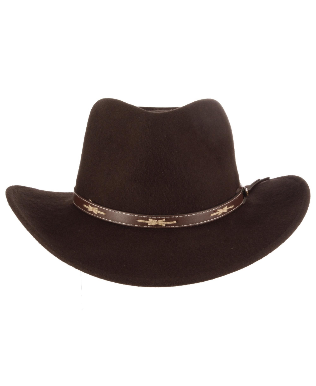 Scala Men's Felt Outback Hat In Brown