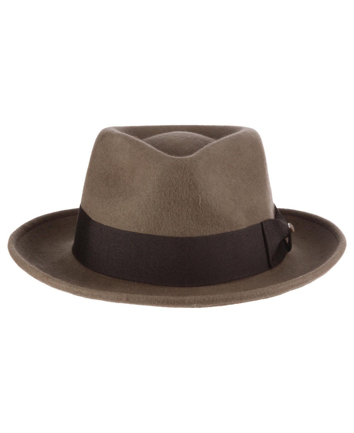 Scala Men's Felt Fedora Hat In Brown