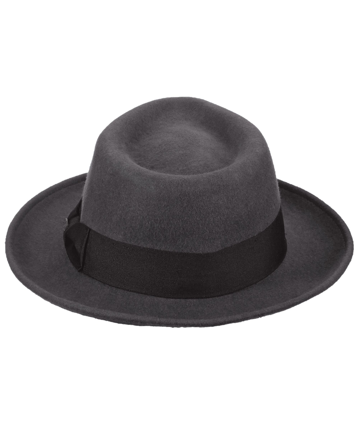 Scala Men's Felt Fedora Hat In Gray