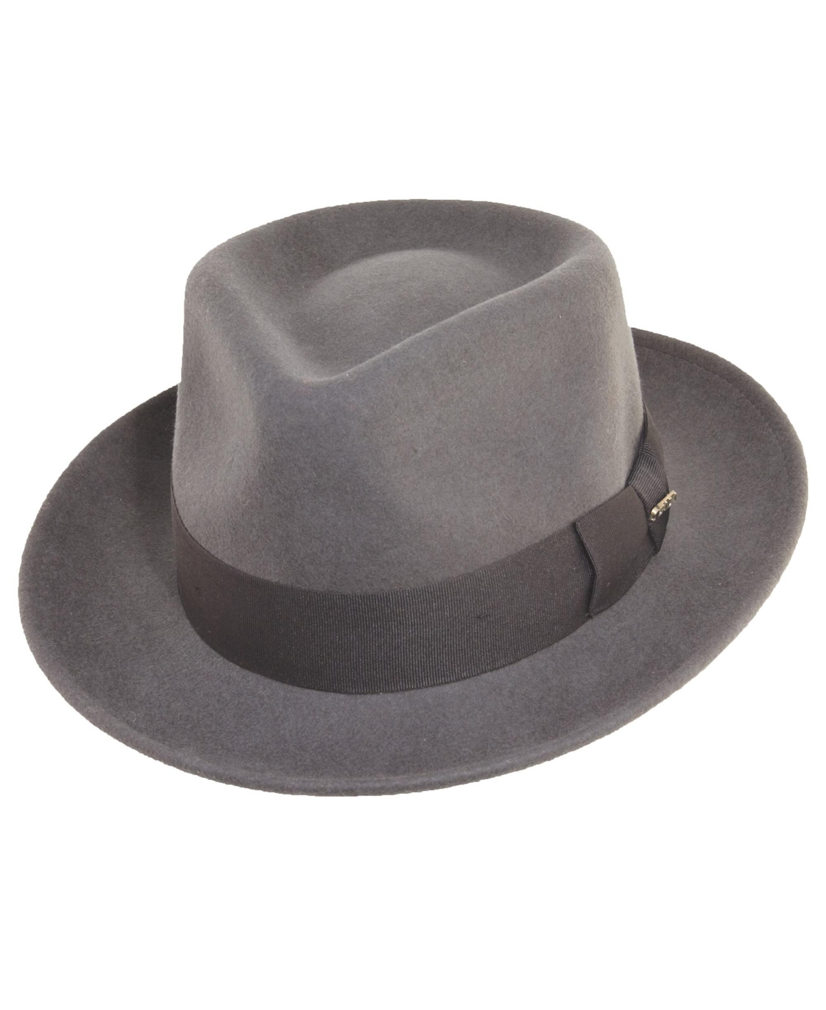 Scala Men's Felt Fedora Hat In Gray