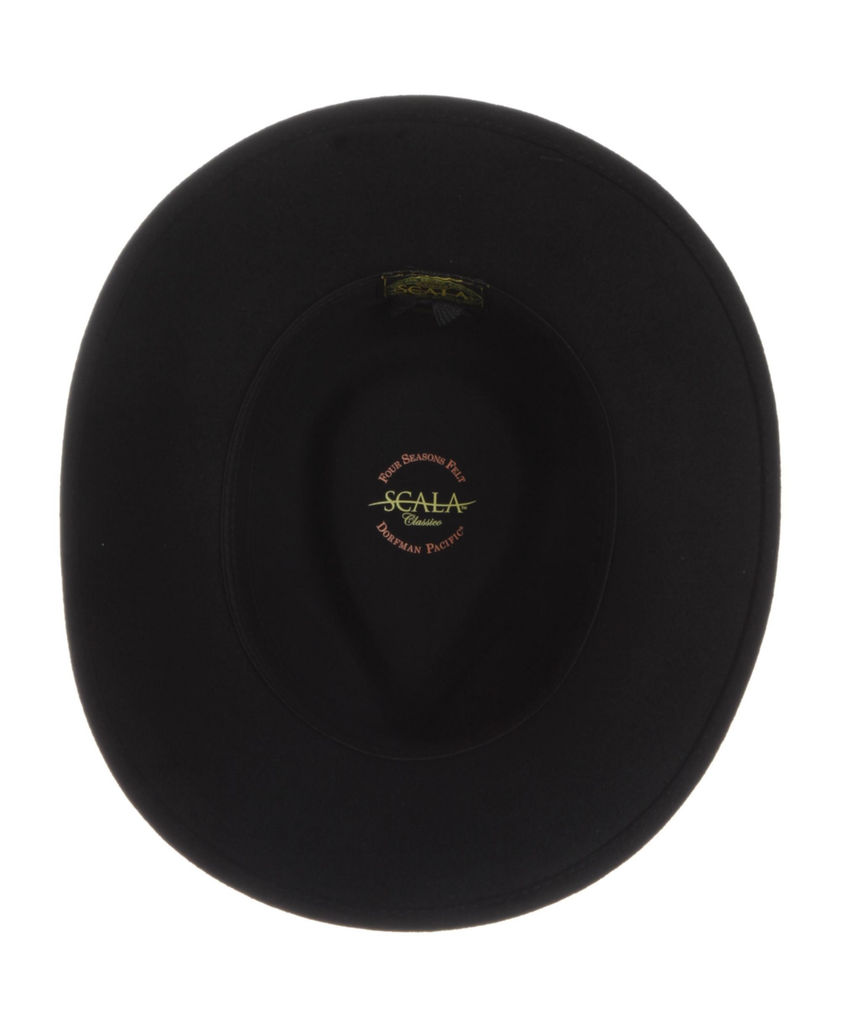Scala Men's Crushable Felt Outback Hat In Black