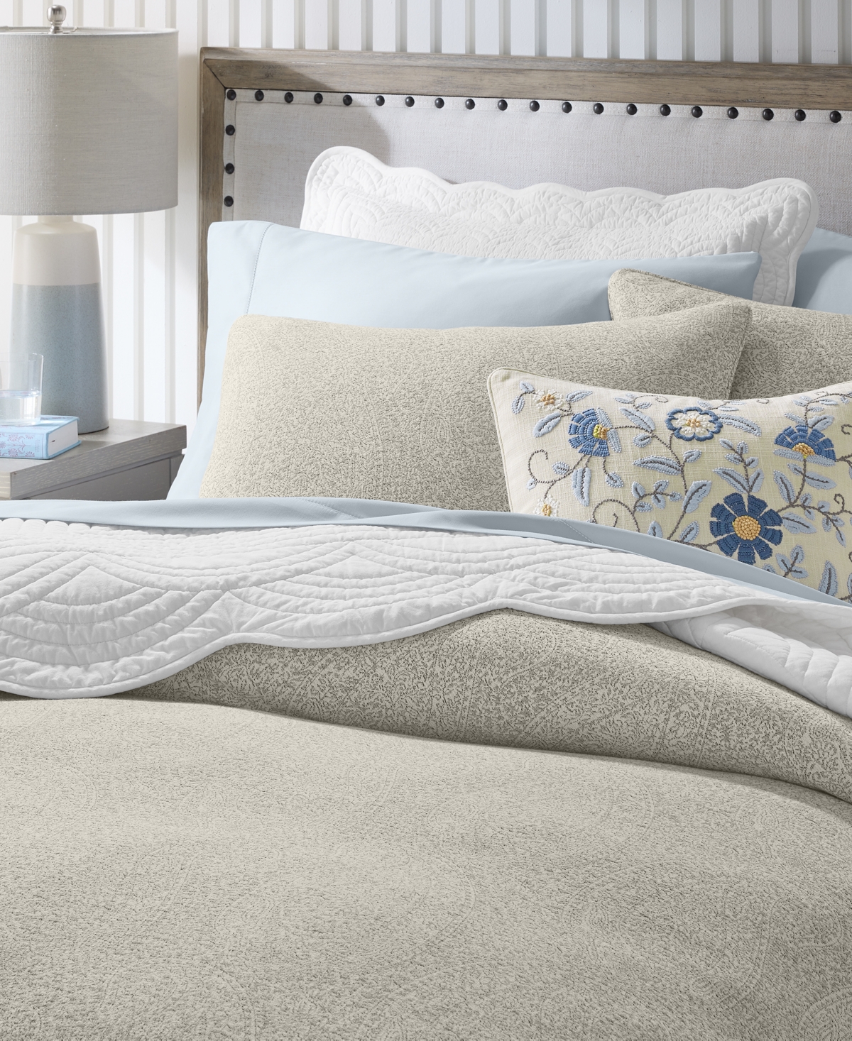 Charter Club Emilia Paisley 3-pc. Comforter Set, King, Macy's Exclusive In Neutral