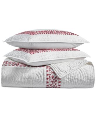 Garland Embroidery 3-Pc. Quilt Set, Full/Queen, Macy's Exclusive